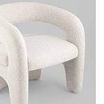 Кресло дизайнерское для лаунж зоны жемчужного цвета Pearl Lounge варинант исполнения - 4 | Loft Concept в Перми