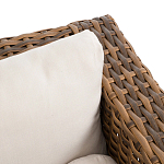 Трехместный садовый диван из плетеного пластика Matteo варинант исполнения - 2 | Loft Concept в Перми