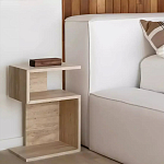 Дизайнерский журнальный стол фигурный с полками Gulip варинант исполнения - 2 | Loft Concept в Перми