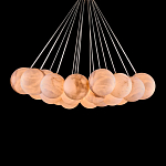 Люстра подвесная круглая с сферическими плафонами из натурального камня Glowing Spheres варинант исполнения - 2 | Loft Concept в Перми