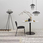 Торшер с трехъярусным плафоном из металлической сетки Metal Mesh Floor Lamp варинант исполнения - 2 | Loft Concept в Перми