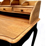 Стол-бюро из массива березы с 5-ю ящиками в стиле прованс Vintage варинант исполнения - 4 | Loft Concept в Перми