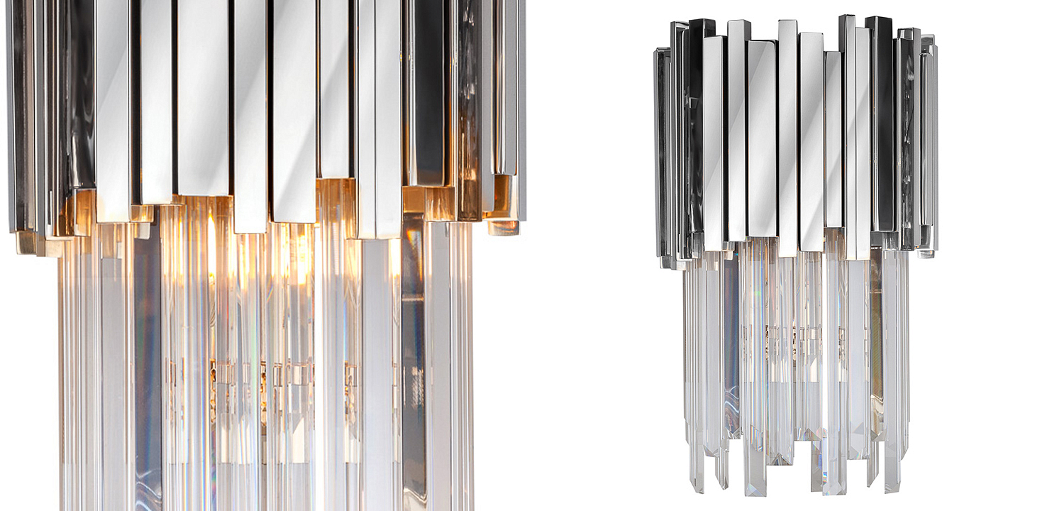 Бра Luxxu Modern Cascade Wall Lamp Silver 40 Бра Luxxu Modern Cascade Wall Lamp Silver 40 - Loft-Concept в Перми