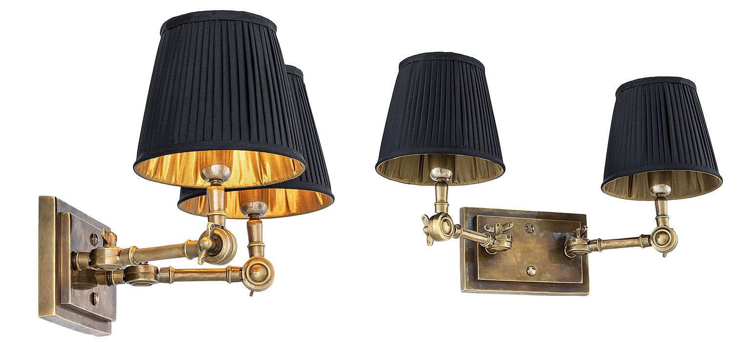 Бра Eichholtz Wall Lamp Wentworth Double Brass Бра Eichholtz Wall Lamp Wentworth Double Brass - Loft-Concept в Перми