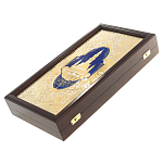 Нарды настольные из натурального камня лазурит и долерит Backgammon from Stone варинант исполнения - 13 | Loft Concept в Перми