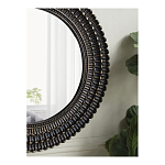 Зеркало круглое с текстурированным дизайном рамы Helios варинант исполнения - 6 | Loft Concept в Перми