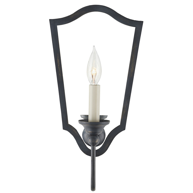 Бра для ванной Black Minimalist Sconce Черный в Перми | Loft Concept 