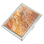 Портсигар на 10 сигарет с газовой зажигалкой из натурального камня Авантюрин Stone Cigarettes Cases варинант исполнения - 1 | Loft Concept в Перми