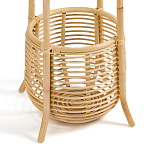 Напольная вешалка с корзиной из ротанга Trina Wicker Floor Hanger варинант исполнения - 5 | Loft Concept в Перми