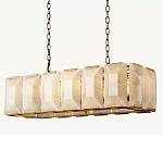 Люстра с абажуром из прямоугольных мраморных панелей Calling to Shine варинант исполнения - 3 | Loft Concept в Перми