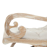 Кресло-качалка с мягкой обивкой из льна Ella Armchair beige варинант исполнения - 3 | Loft Concept в Перми