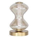 Настольная лампа светодиодная с волнообразным стеклянным плафоном Amphora of Light варинант исполнения - 2 | Loft Concept в Перми