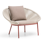 Дизайнерское уличное кресло с веревочной спинкой PETALO Armchair варинант исполнения - 2 | Loft Concept в Перми