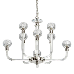 Люстра с 8-ю лампами и гранеными стеклянными плафонами Prism Gala варинант исполнения - 1 | Loft Concept в Перми