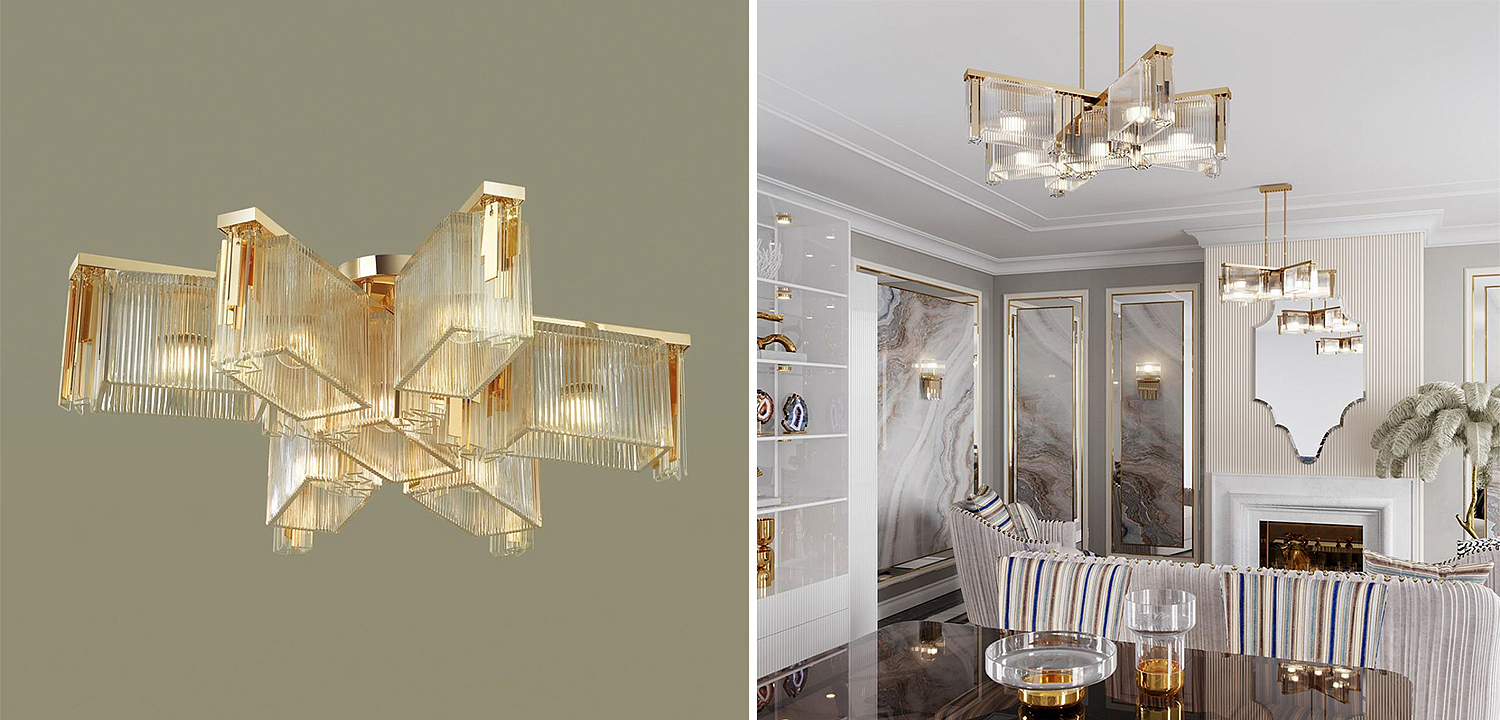 Люстра Madelen Gold Chandelier 7 Люстра Madelen Gold Chandelier 7 - Loft-Concept в Перми