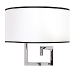 Бра с белым овальным абажуром с черной окантовкой Natural Concepts варинант исполнения - 1 | Loft Concept в Перми