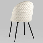 Мягкий стул в бежевом велюре Miruna Chair варинант исполнения - 5 | Loft Concept в Перми