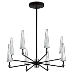 Люстра с прозрачными плафонами из стекла Umbrella варинант исполнения - 1 | Loft Concept в Перми