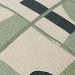 Подушка декоративная зеленого цвета с геометрическим рисунком Divine Abstractions варинант исполнения - 2 | Loft Concept в Перми