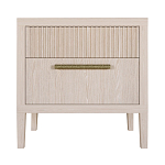 Прикроватная Тумбочка Primo с двумя ящиками Светлый дуб варинант исполнения - 7 | Loft Concept в Перми