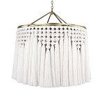 Люстра белая плетеная с кисточками Boho Tassel Chandelier варинант исполнения - 1 | Loft Concept в Перми