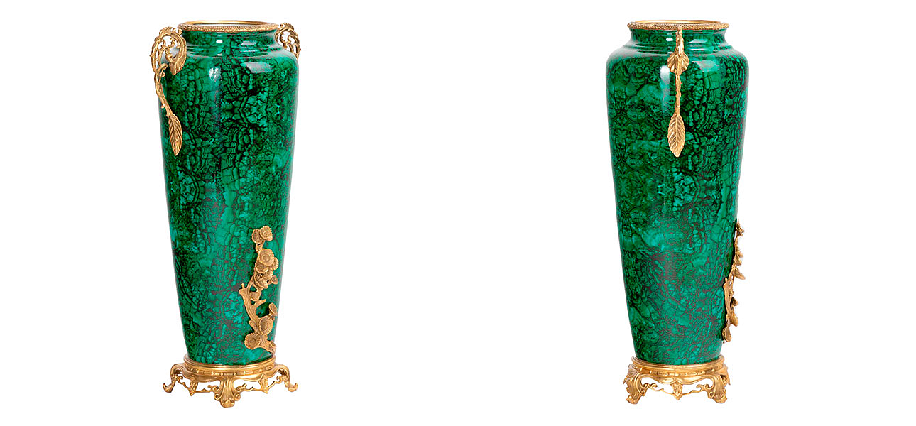 Ваза фарфоровая высокая малахит Malachite Ваза фарфоровая высокая малахит Malachite - Loft-Concept в Перми