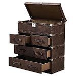 Комод Vintage Leather Chest of Draver варинант исполнения - 2 | Loft Concept в Перми