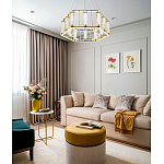 Люстра в форме шестиугольника с хрустальным декором Agace Crystal Chandelier варинант исполнения - 2 | Loft Concept в Перми