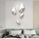 Абстрактная скульптура на стену в виде капли воды Water Outline варинант исполнения - 6 | Loft Concept в Перми