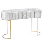 Консоль овальная на золотистых фигруных ножках Wall Console варинант исполнения - 1 | Loft Concept в Перми