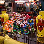 Декоративная статуэтка Yayoi Kusama Flowers that Bloom at Midnight Orange варинант исполнения - 3 | Loft Concept в Перми