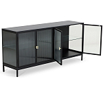 Сервант четырехдверный с рифленым стеклом The Keeper варинант исполнения - 2 | Loft Concept в Перми