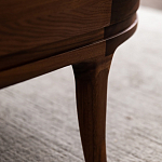 Кофейный стол овальный из дерева с 2-мя ящиками Coffee Walnut Table варинант исполнения - 10 | Loft Concept в Перми