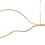 Подвесной светильник волнообразный изогнутый на двух тросах 103 см Spiral Lighting варинант исполнения - 2 | Loft Concept в Перми