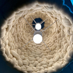 Вязаный подвесной светильник из шерсти Dome Wool Lamp  варинант исполнения - 5 | Loft Concept в Перми