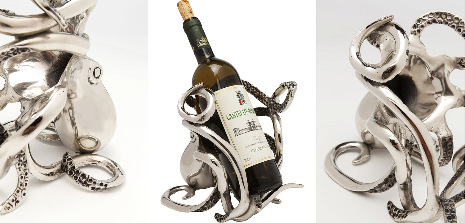 Держатель для бутылки Chrome Octopus Держатель для бутылки Chrome Octopus - Loft-Concept в Перми