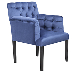 Кресло Addison Chic Armchair deep blue velour варинант исполнения - 1 | Loft Concept в Перми