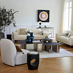 Приставной столик черного цвета AMORPHOUS варинант исполнения - 4 | Loft Concept в Перми