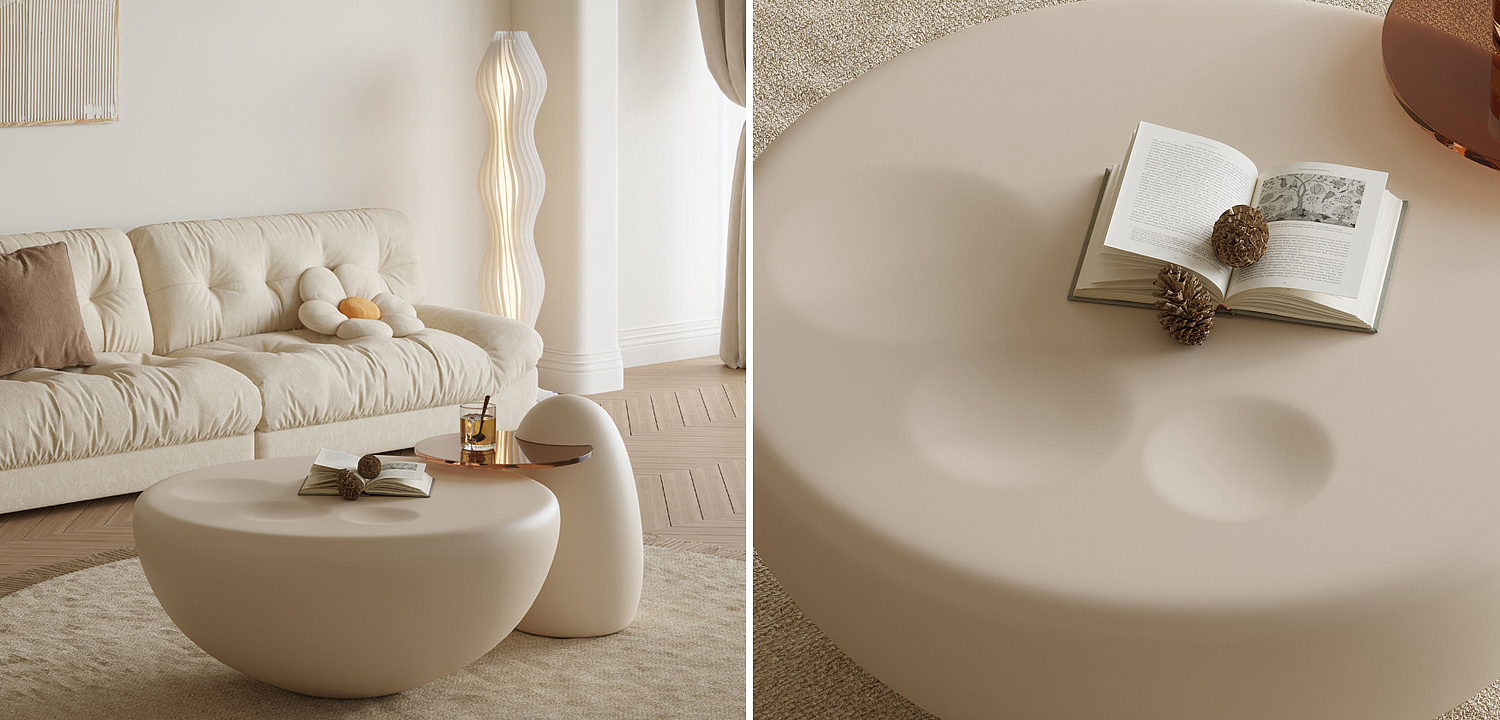 Комплект из 2-х кофейных столов Luis Round Coffee Tables Комплект из 2-х кофейных столов Luis Round Coffee Tables - Loft-Concept в Перми