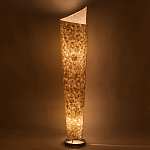 Торшер из перламутра на металлическом каркасе Indonesian Lamps варинант исполнения - 4 | Loft Concept в Перми