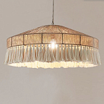 Люстра круглая плетеная с кисточками Dome Sun Glow варинант исполнения - 3 | Loft Concept в Перми