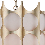 Подвесной светильник в форме цилиндра с фактурным серебряным каркасом и тканевым абажуром Silver Honeycomb варинант исполнения - 2 | Loft Concept в Перми