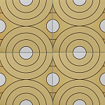 Дизайнерская плитка с узором Диски варинант исполнения - 1 | Loft Concept в Перми