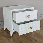 Тумба прикроватная с двумя ящиками Elsa Dreams White варинант исполнения - 2 | Loft Concept в Перми