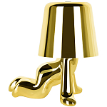 Настольная лампа фигурная цвета золото с гладким абажуром Высота 17 см Sophia варинант исполнения - 4 | Loft Concept в Перми