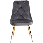 Стул в серой велюровой обивке Ward Grey Velour Chair варинант исполнения - 2 | Loft Concept в Перми