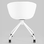 Офисное кресло из пластика с мягким сиденьем Eggshell Grey варинант исполнения - 5 | Loft Concept в Перми