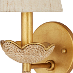 Бра из кованого железа с отделкой плетеной веревкой и сусальным золотом Parisian Style варинант исполнения - 2 | Loft Concept в Перми