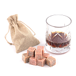 Камни для охлаждения виски из розового мрамора Natural Stone Cube варинант исполнения - 5 | Loft Concept в Перми