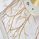 Часы настенные из металла золотые с белым циферблатом Current Time варинант исполнения - 3 | Loft Concept в Перми